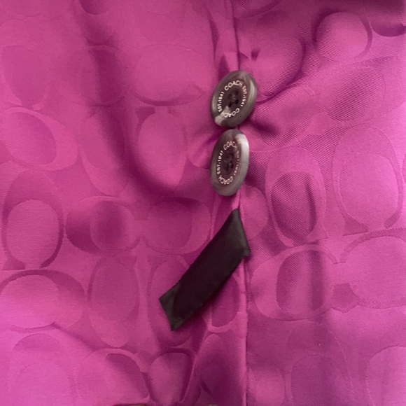 Wool coat and matching handbag from Coach.  Never worn or used. - Picture 5 of 9